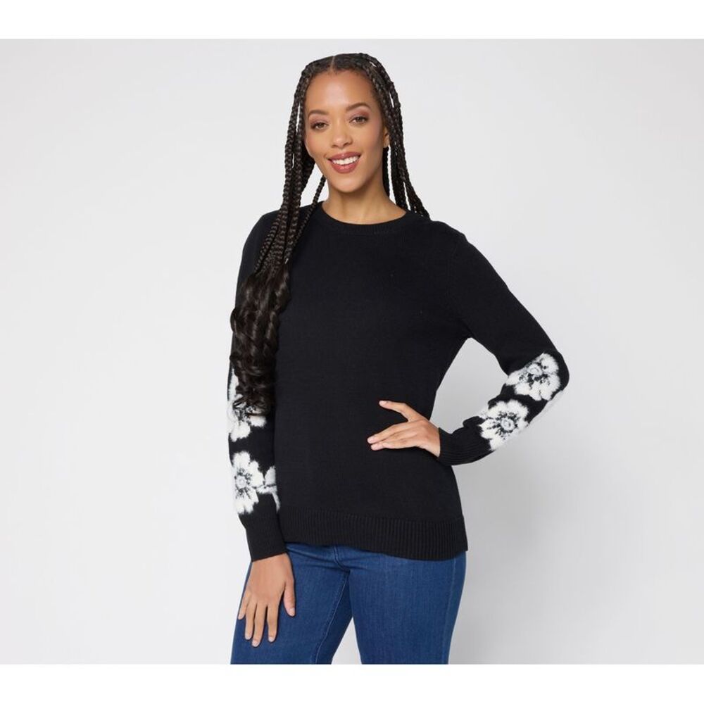 Susan Graver Women's Top Sweater Sz 2XS (XXS) Make Your Selection: Black A736265